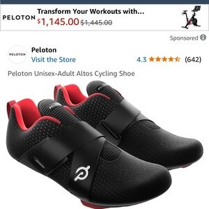 Peloton bike shoes worn once